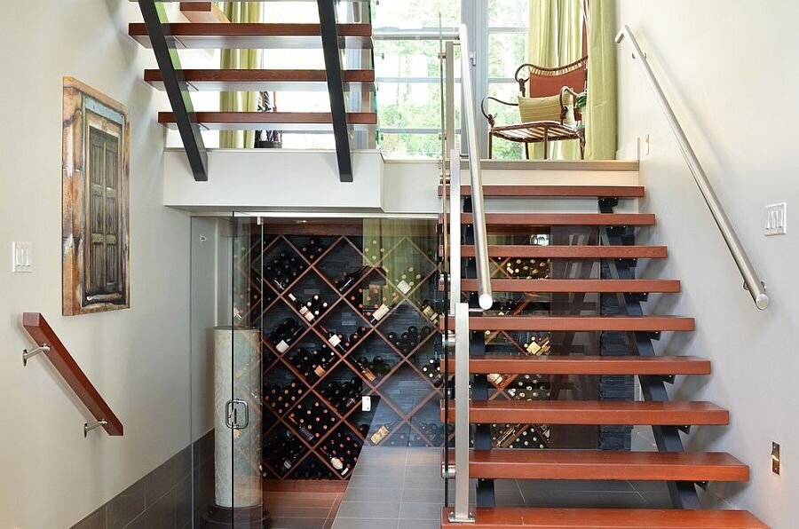 Awesome-contemporary-wine-cellar-under-the-sleek-staircase.jpg