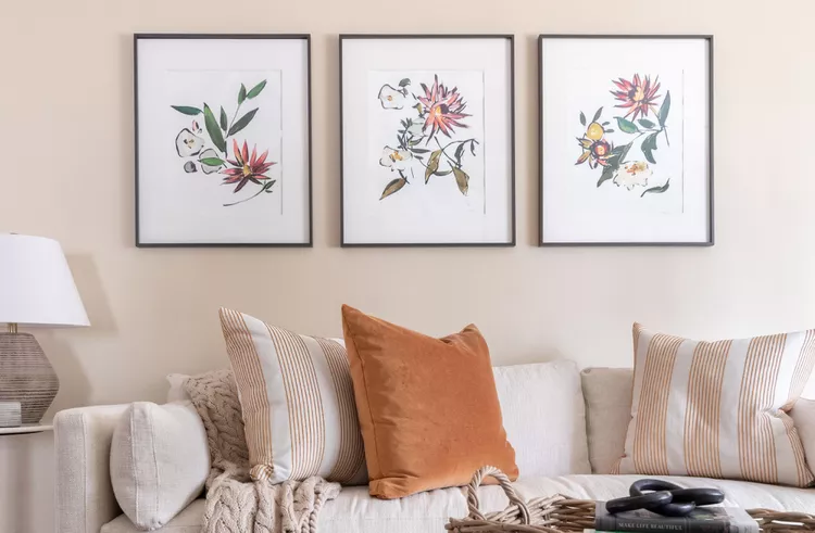 The Spruce, How to Arrange Three Photo Frames on a Wall