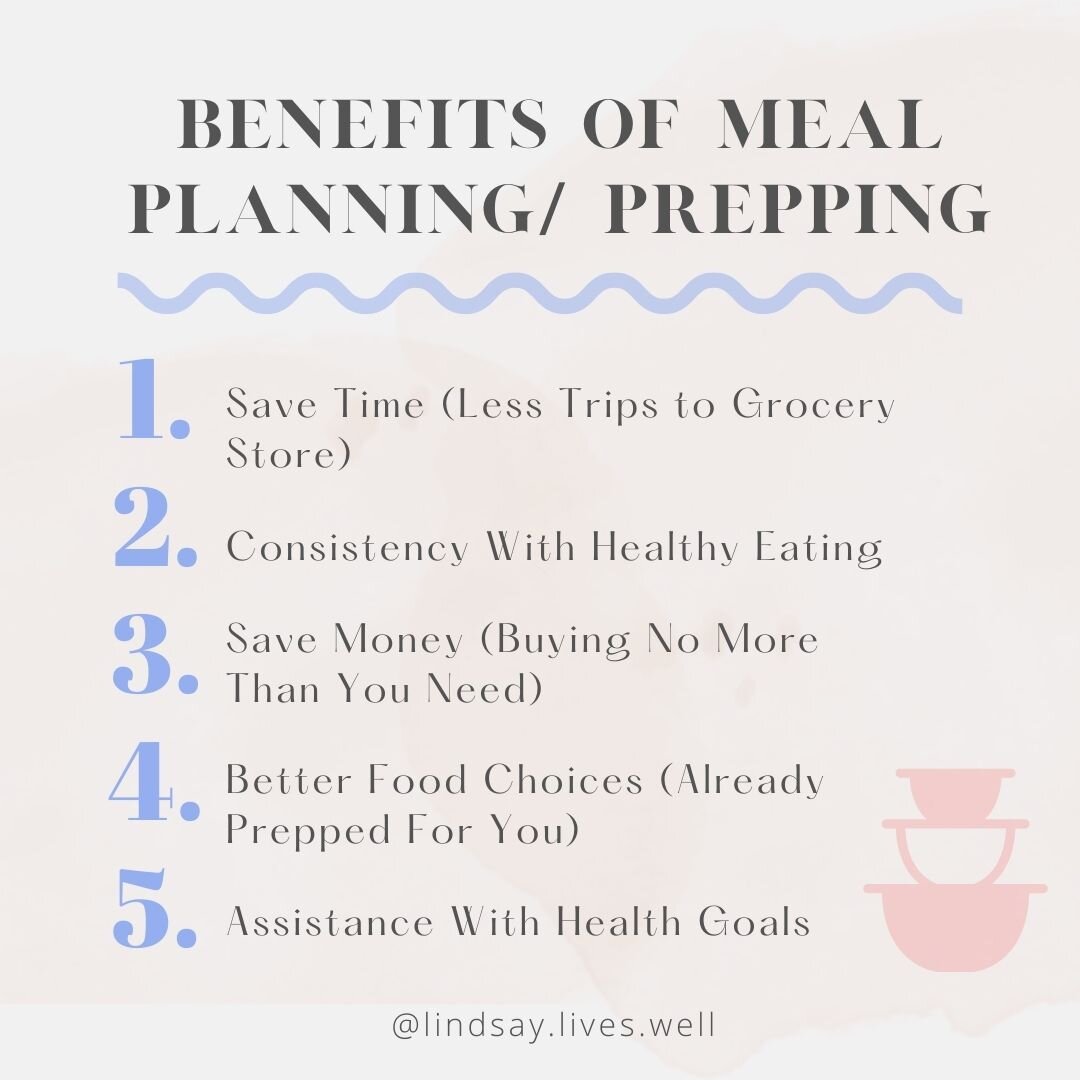 Health benefits of meal planning