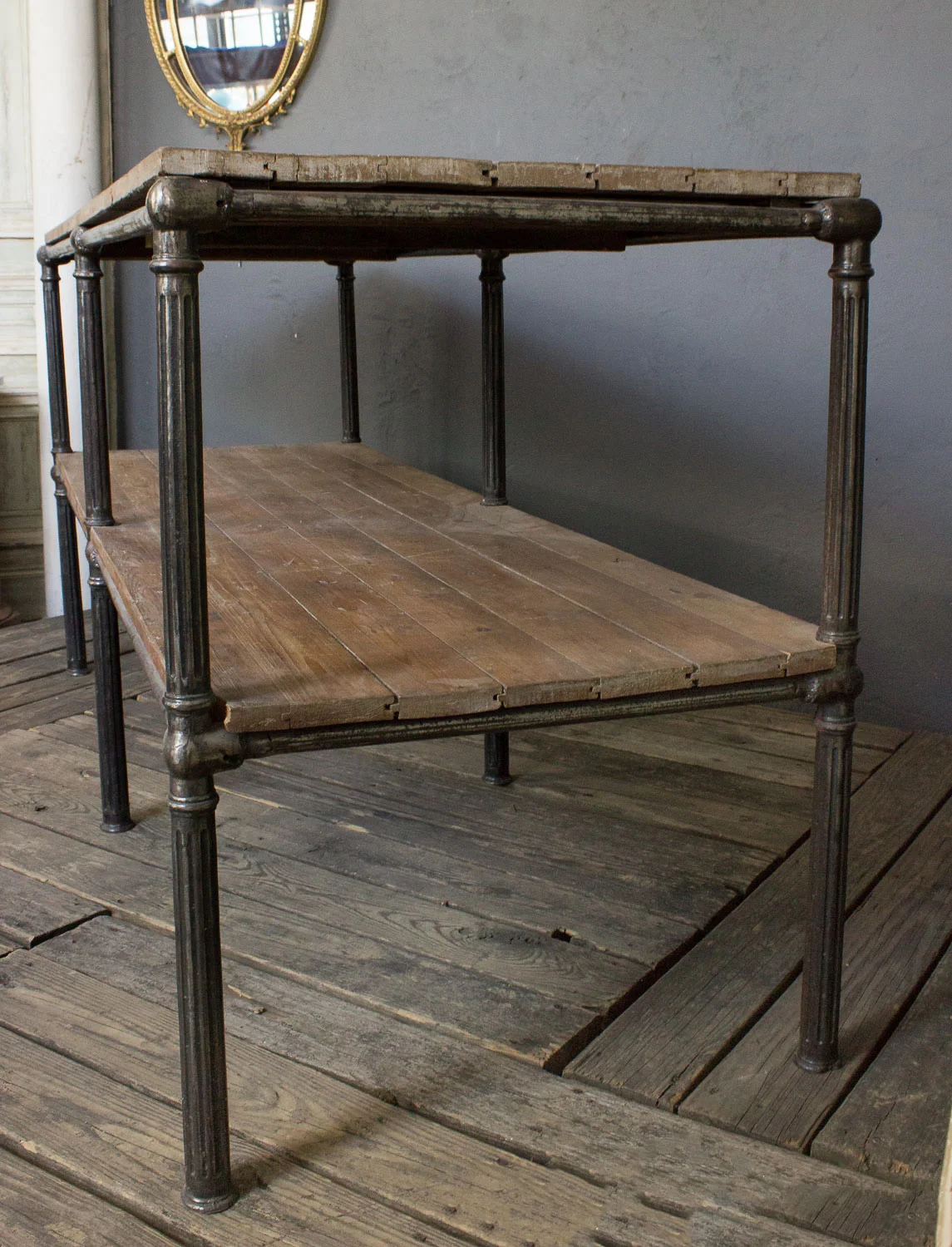 Large French Industrial Console Table 145 Antiques Large French Industrial Console Table 145 Antiques