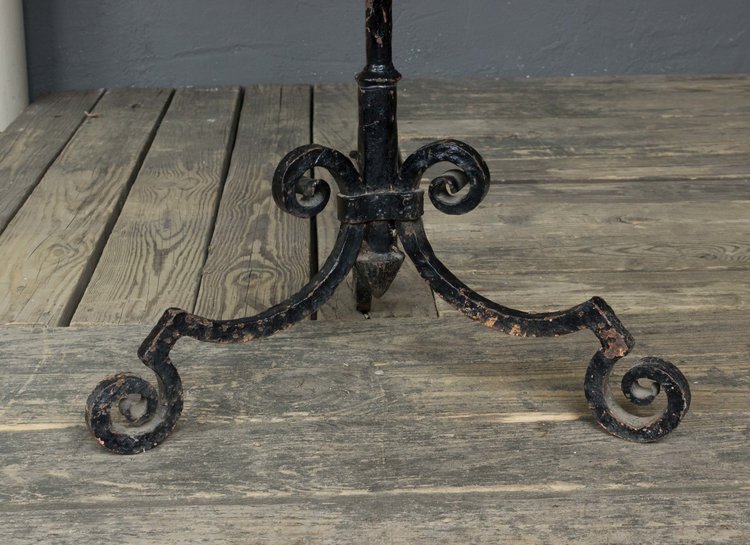 Large Painted Wrought Iron Floor Lamp 145 Antiques Large Painted Wrought Iron Floor Lamp, Rod Iron Floor Lamps