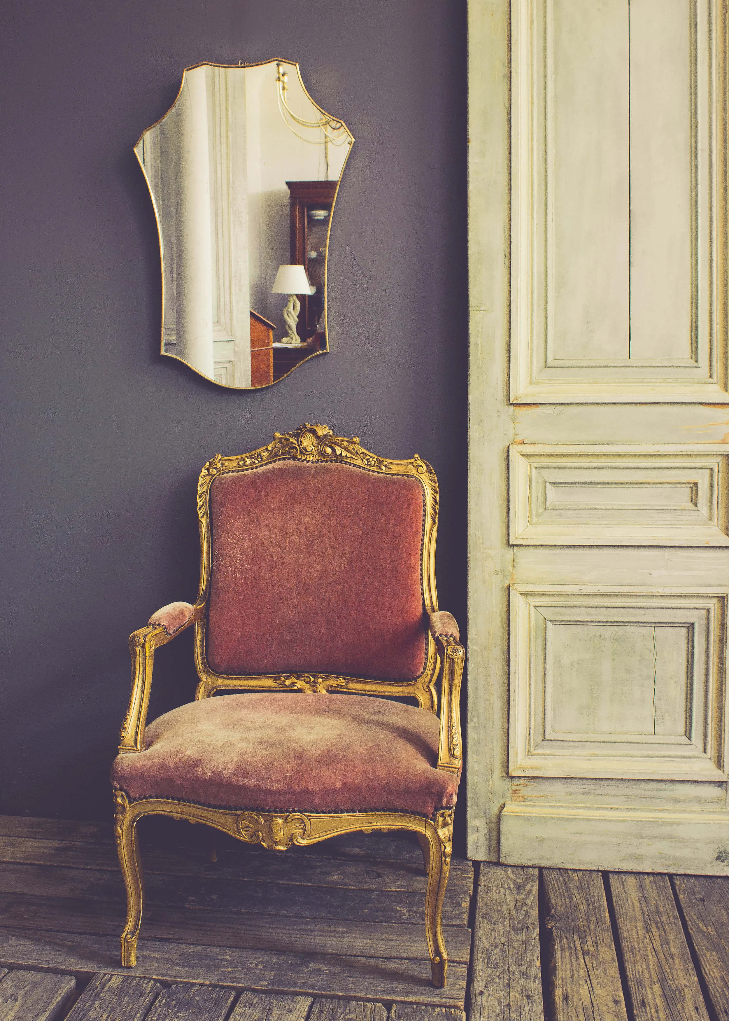 Gold Armchair-Modern Mirror.jpg