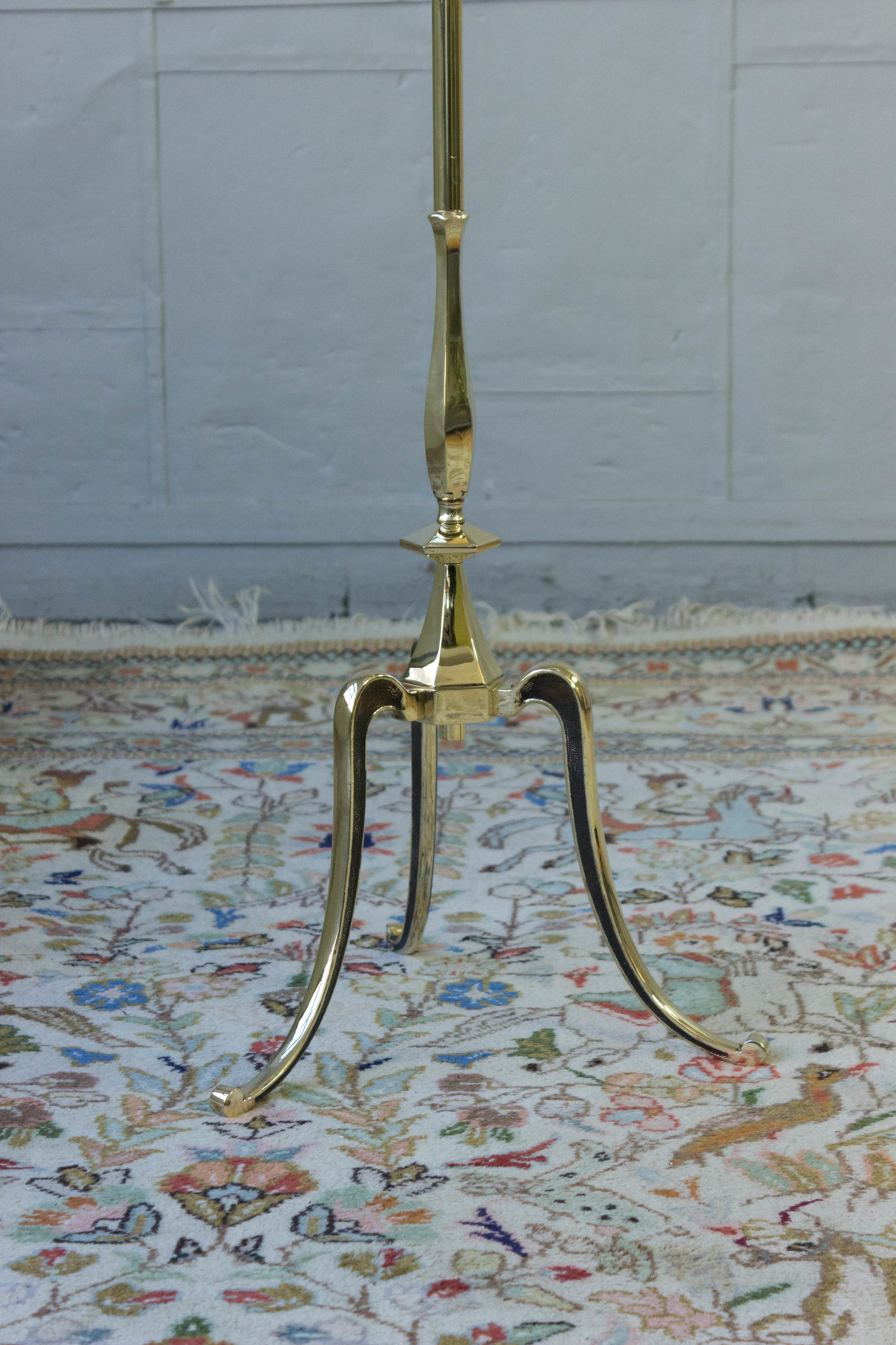 Sold 145 Antiques, Antique French Brass Floor Lamp