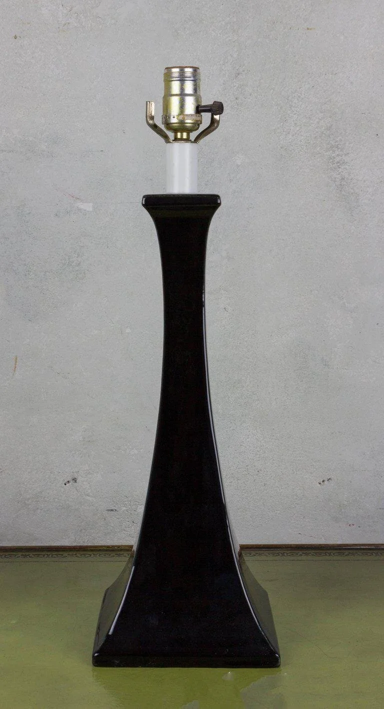 American Mid Century Modern Glazed Ceramic Lamp  (LT0512-18)