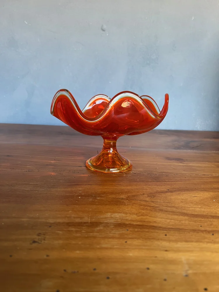 Mid Century Amberina Dish by Viking Glass (H1221-06) — 145 Antiques