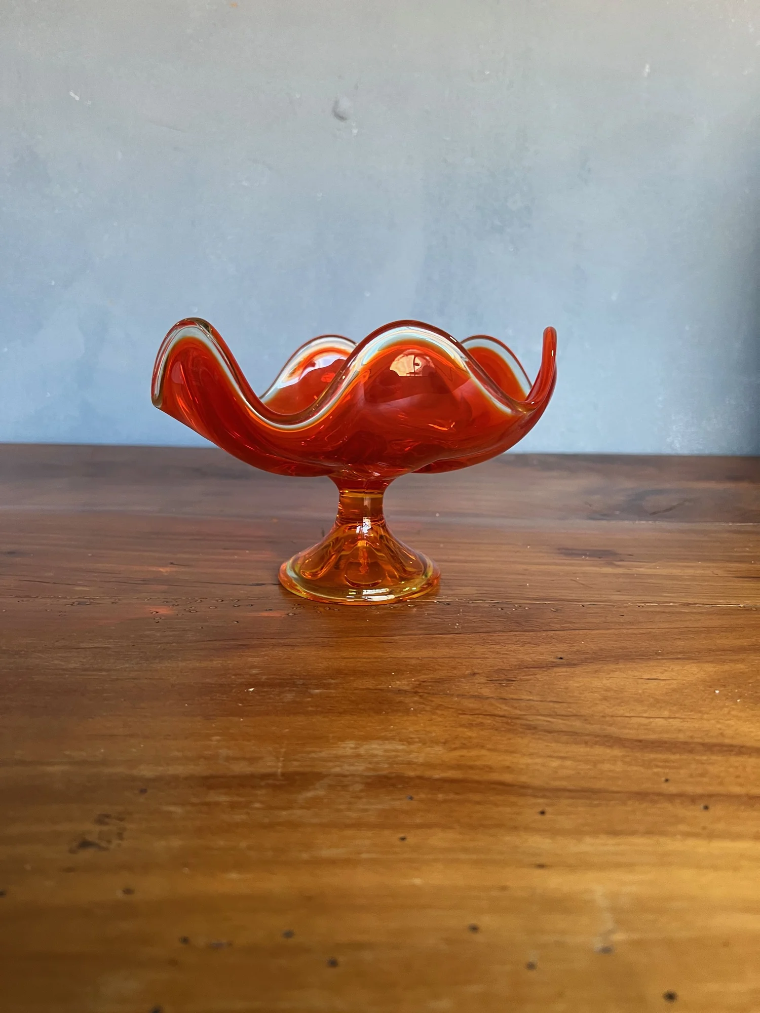 Mid Century Amberina Dish by Viking Glass (H1221-06) — 145 Antiques