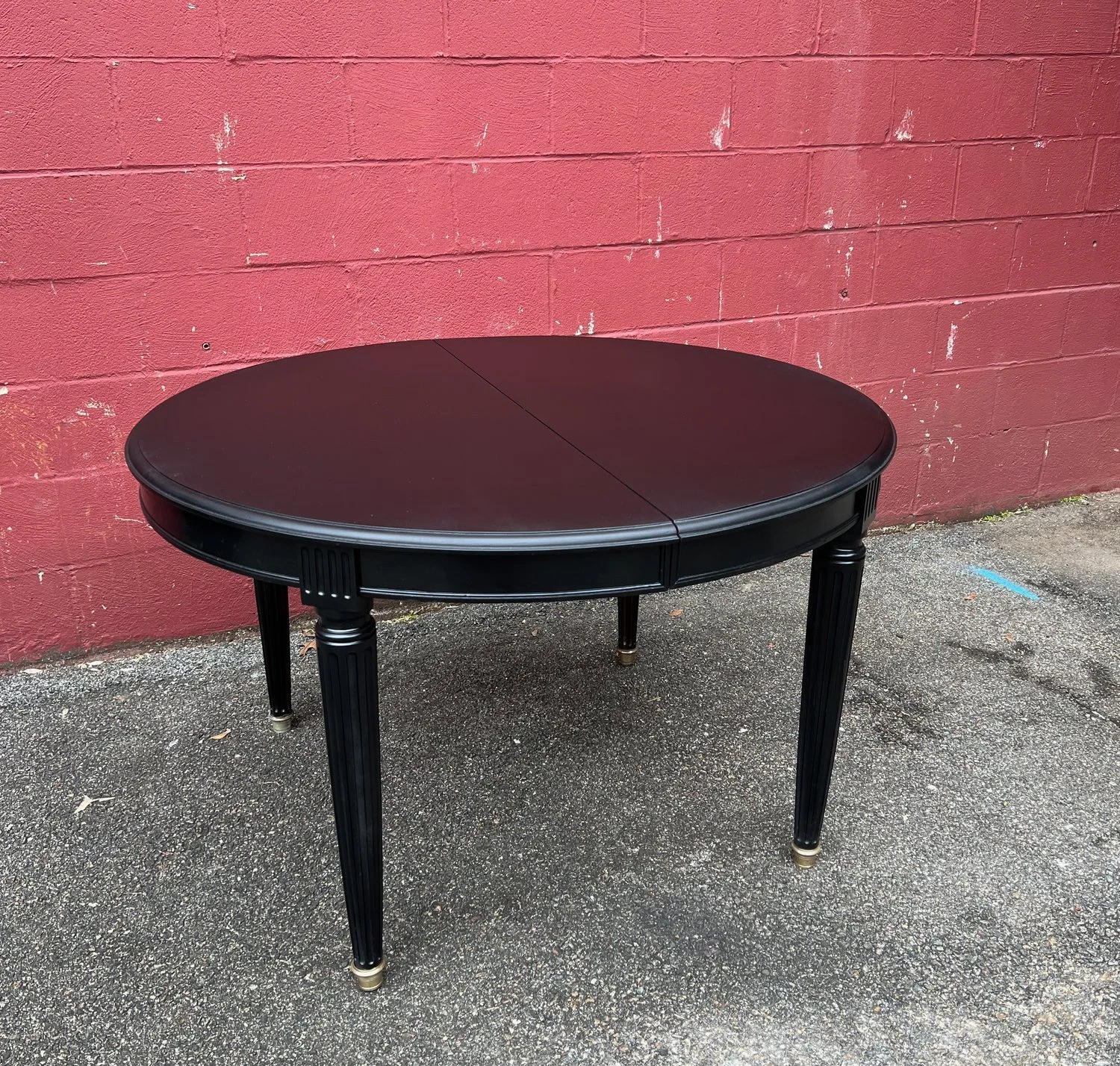French 1940's Ebonized Dining Table  (DT0321-01)