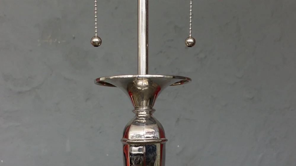 Elegant French 1940's Nickel-Plated Floor Lamp (LF1213-12)