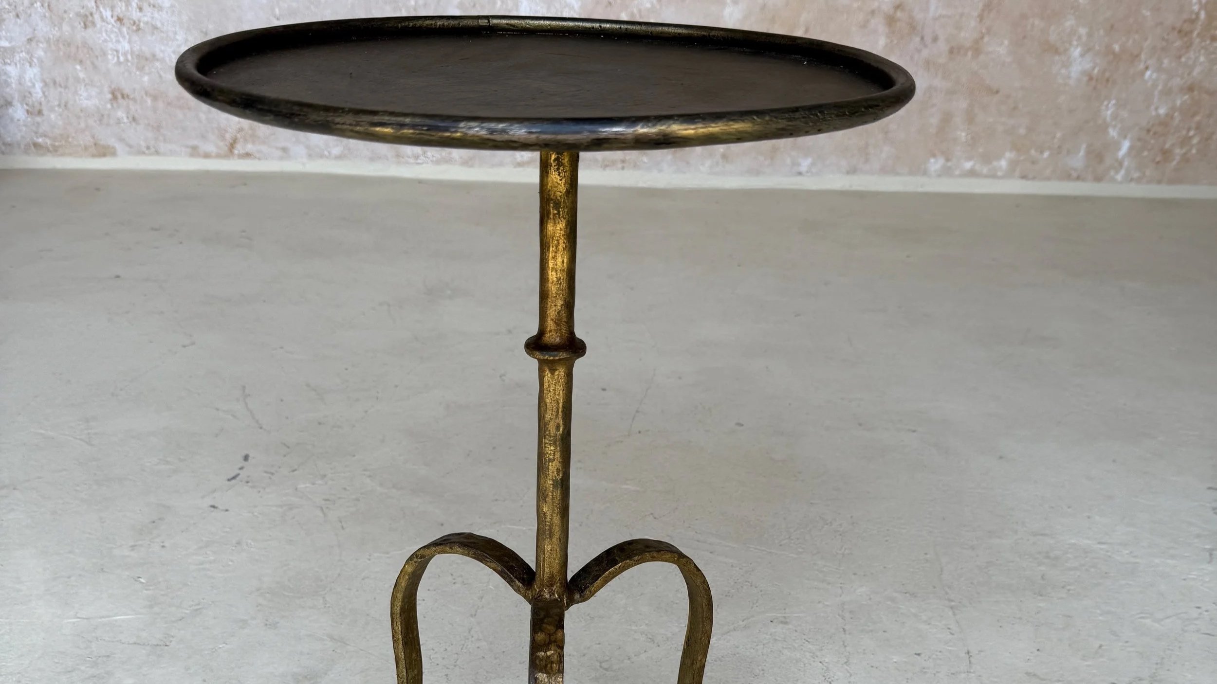 Spanish Gilt-Iron Drinks Table on Tripod Base  (TG0225-44)