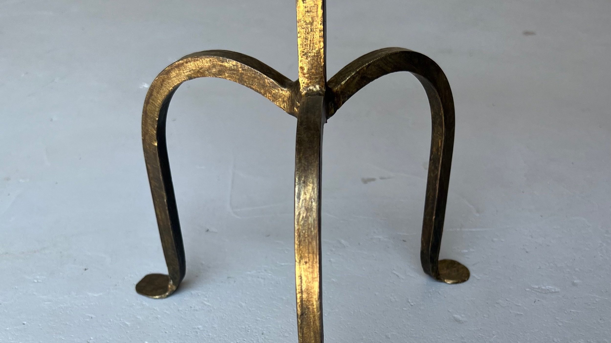 Spanish Hand-Forged Iron Drinks Table with Gilt Patina (TG0124-04)