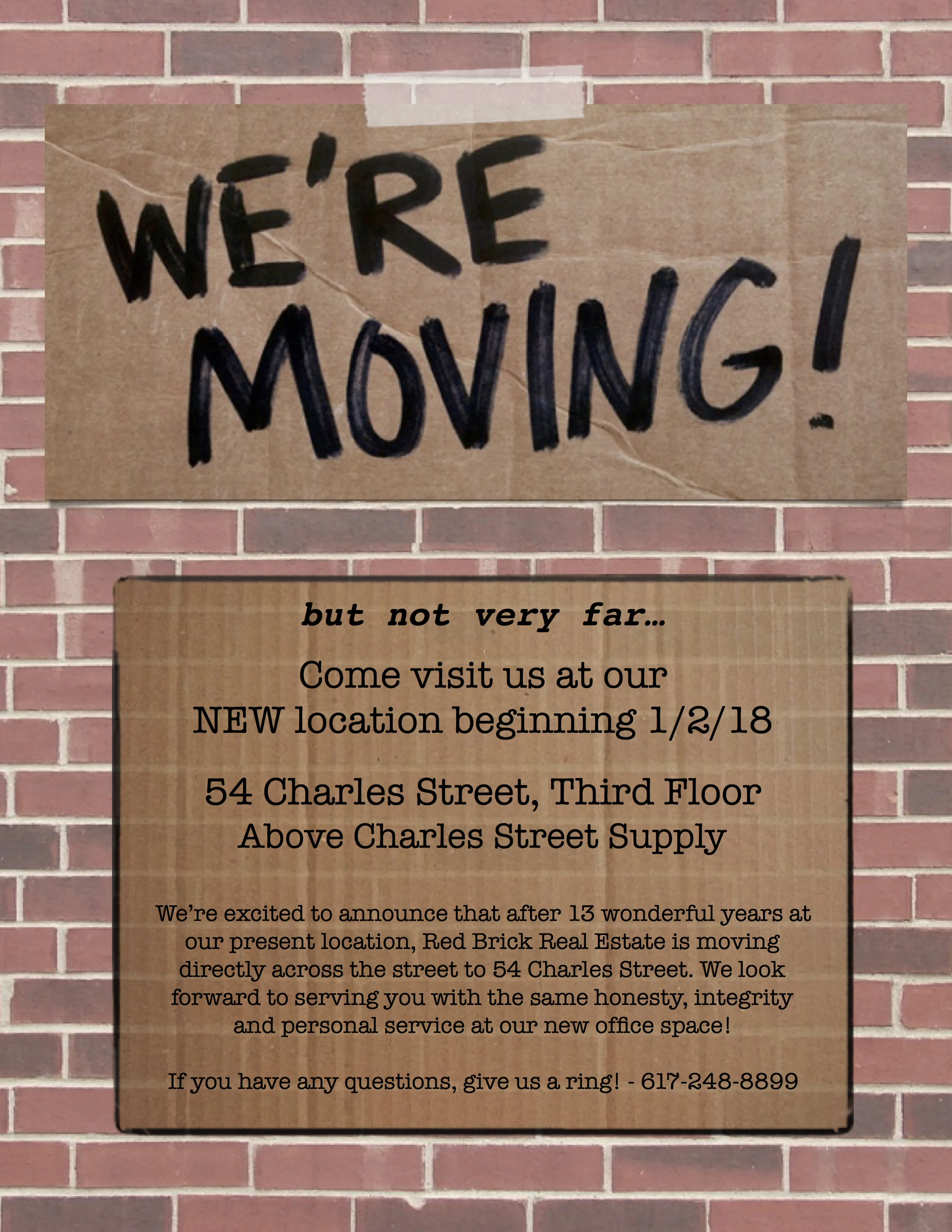 We're Moving!