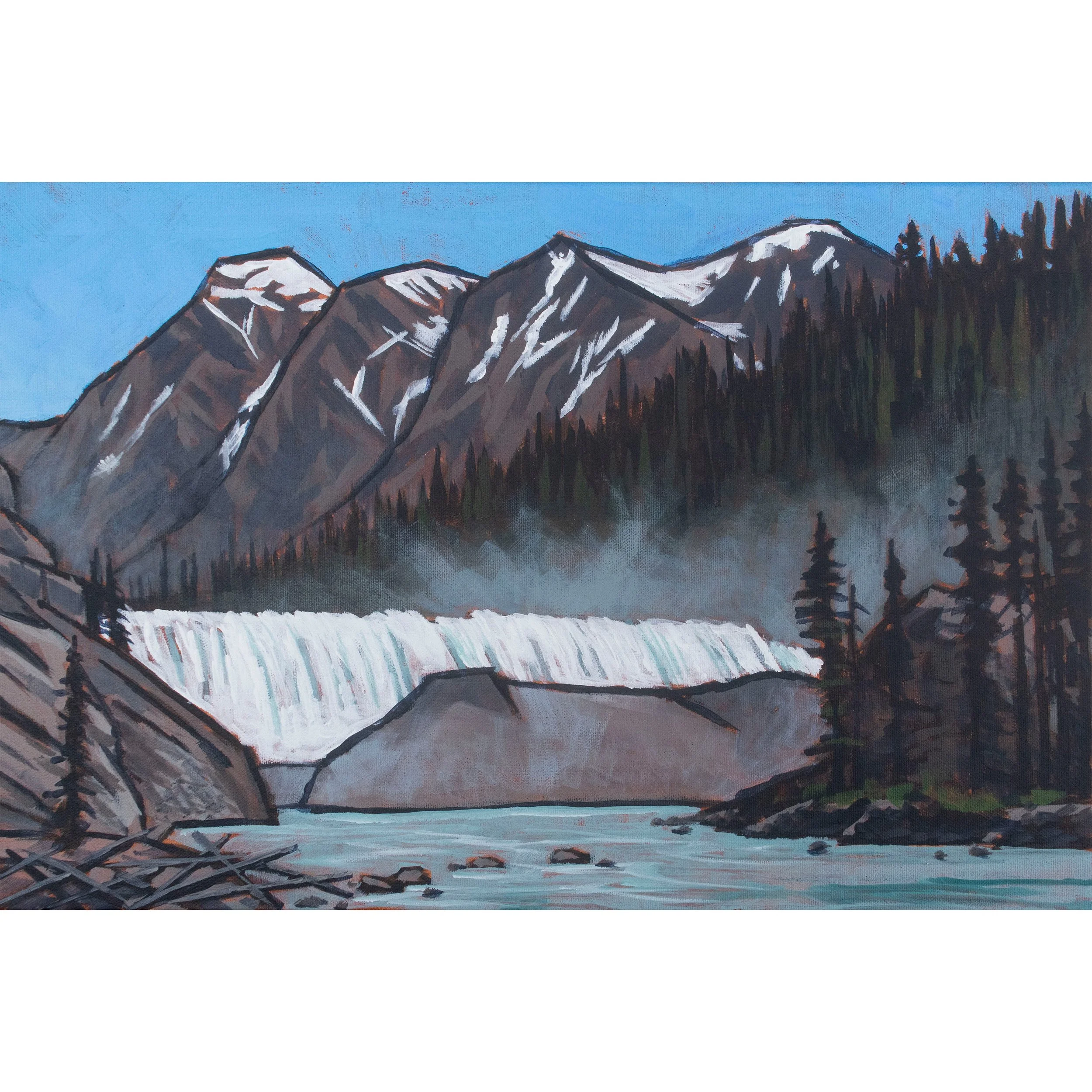 Rising Mists at Wapta Falls