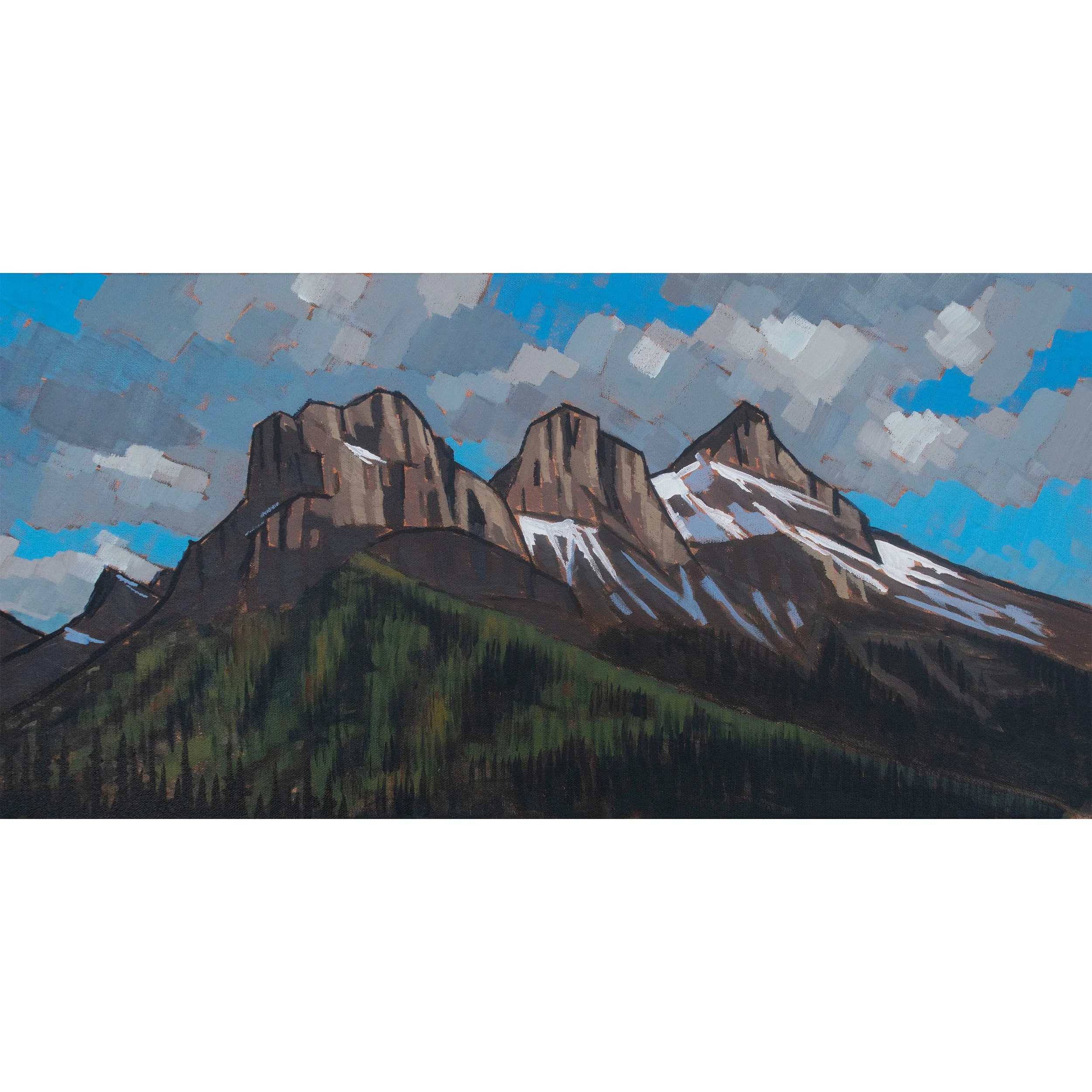 Late Light on the Three Sisters