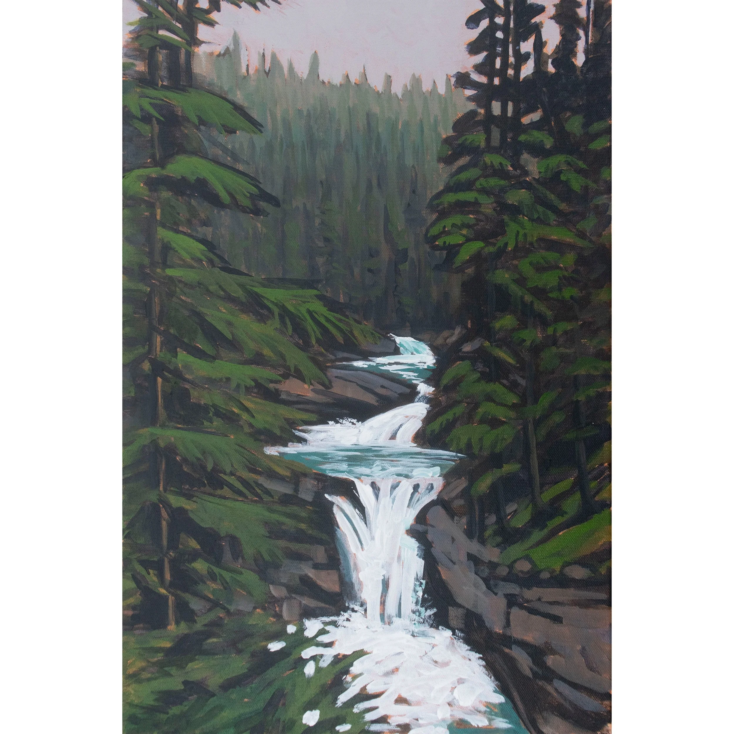 Johnston Canyon's Emerald Veil
