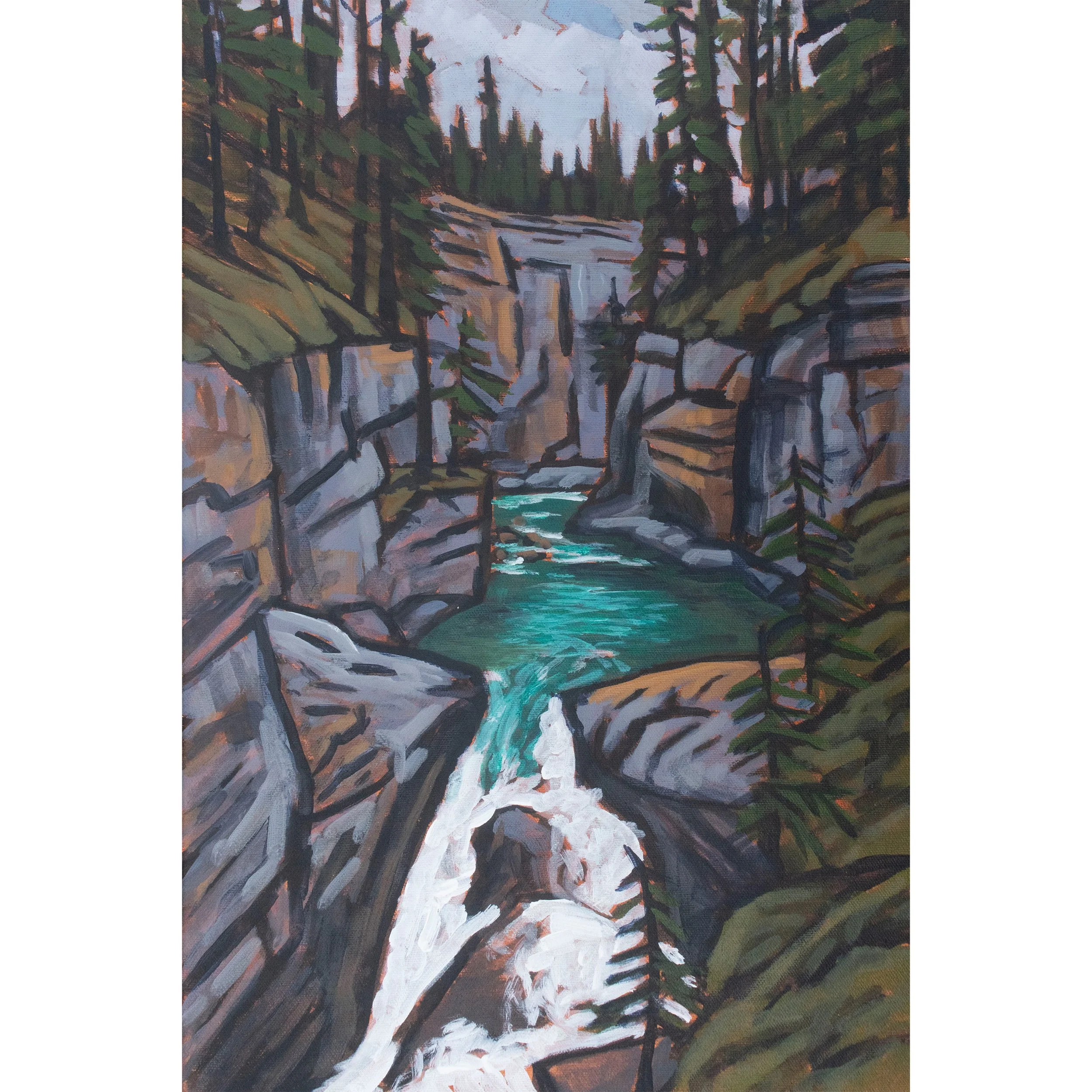Carving Currents of Maligne Canyon