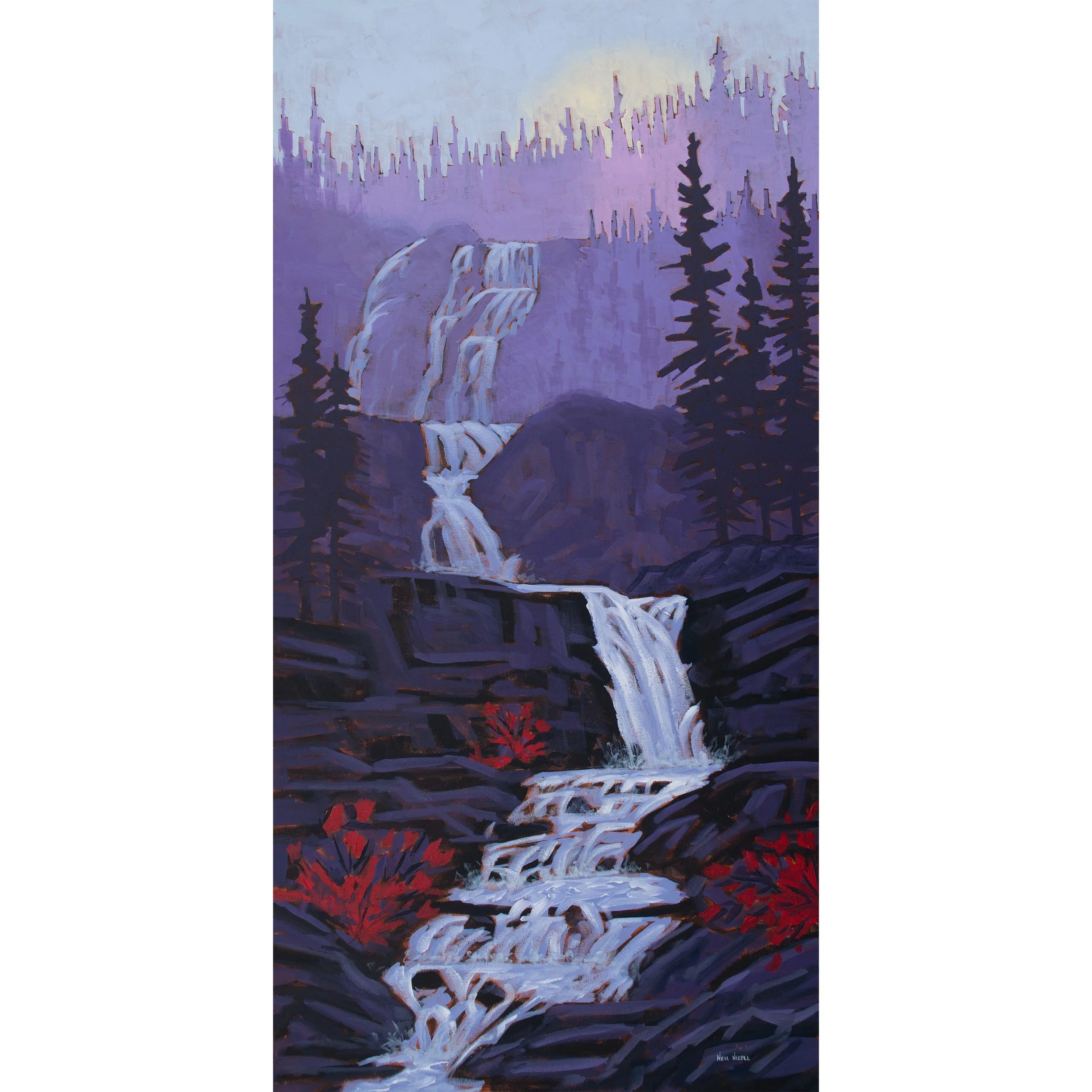 Tangle Creek Falls in Lavender Light