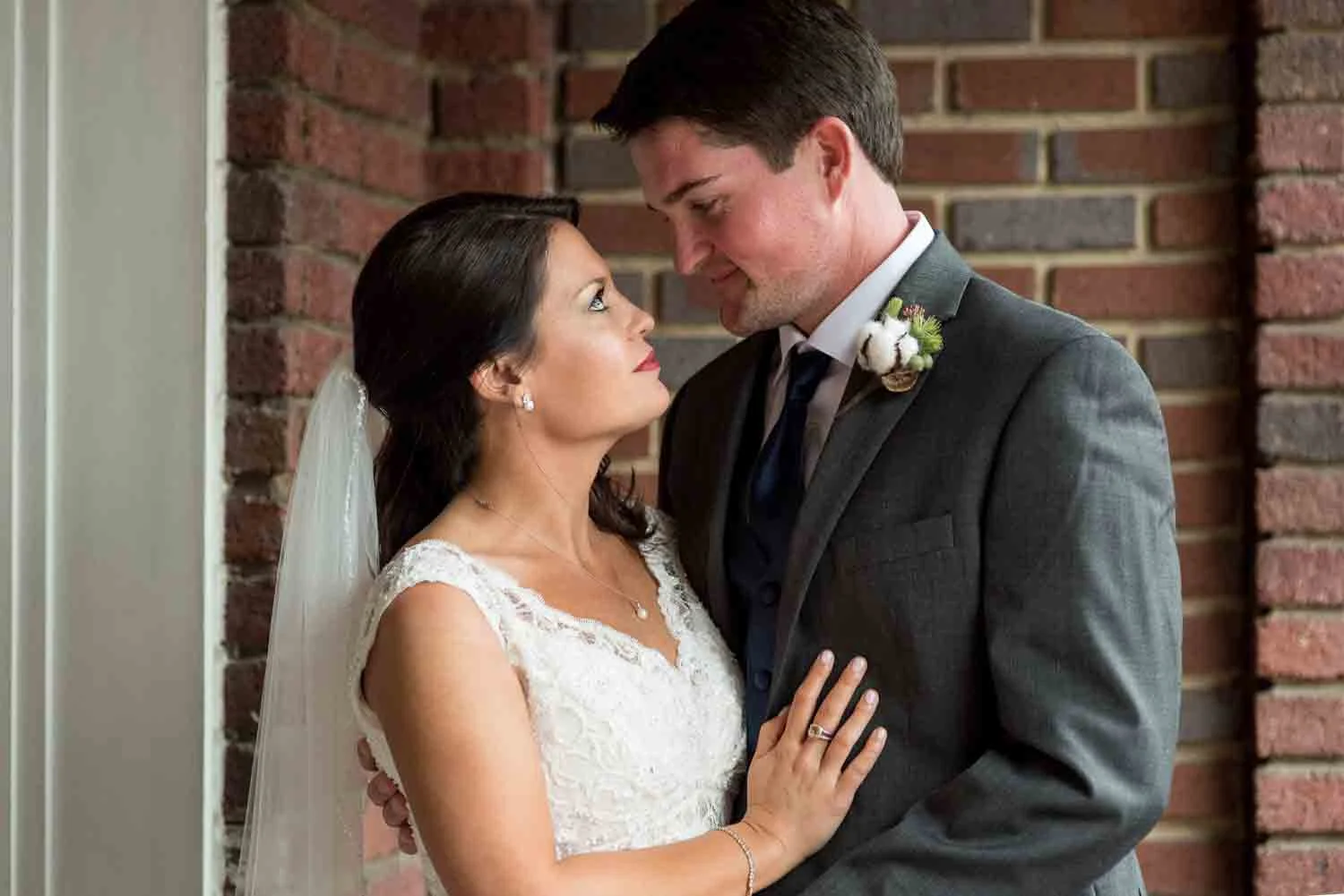 Zac's cotton boutonniere is a more organic take on the traditional rose. Photo: Angela Karen