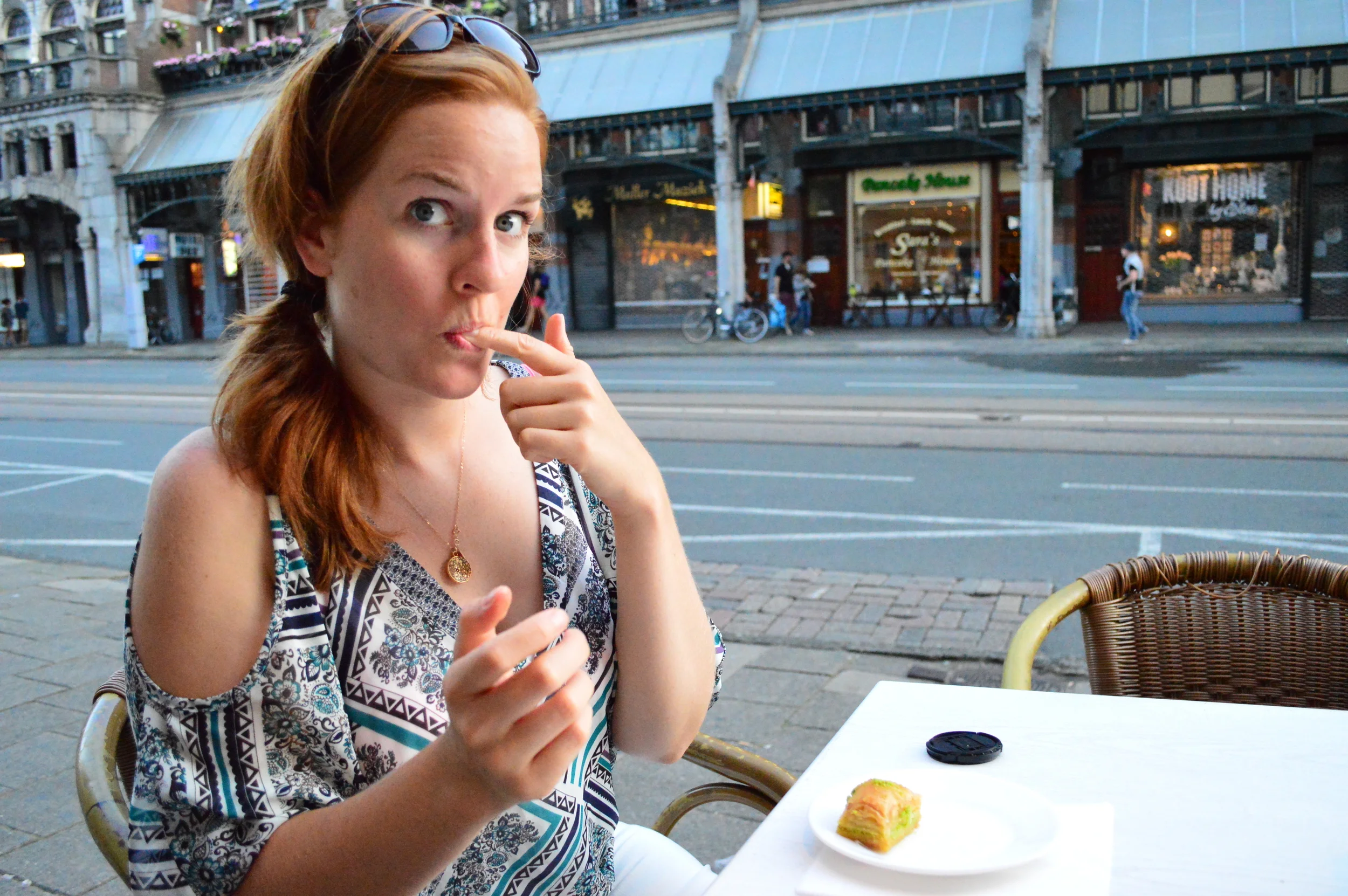  Being the multi-cultural hub that it is, Amsterdam offers many options for the foodies of the world. If you're looking for typical Dutch fare, pop into what's lovingly referred to by local as a brown café with it's dark ambience and well-worn interi