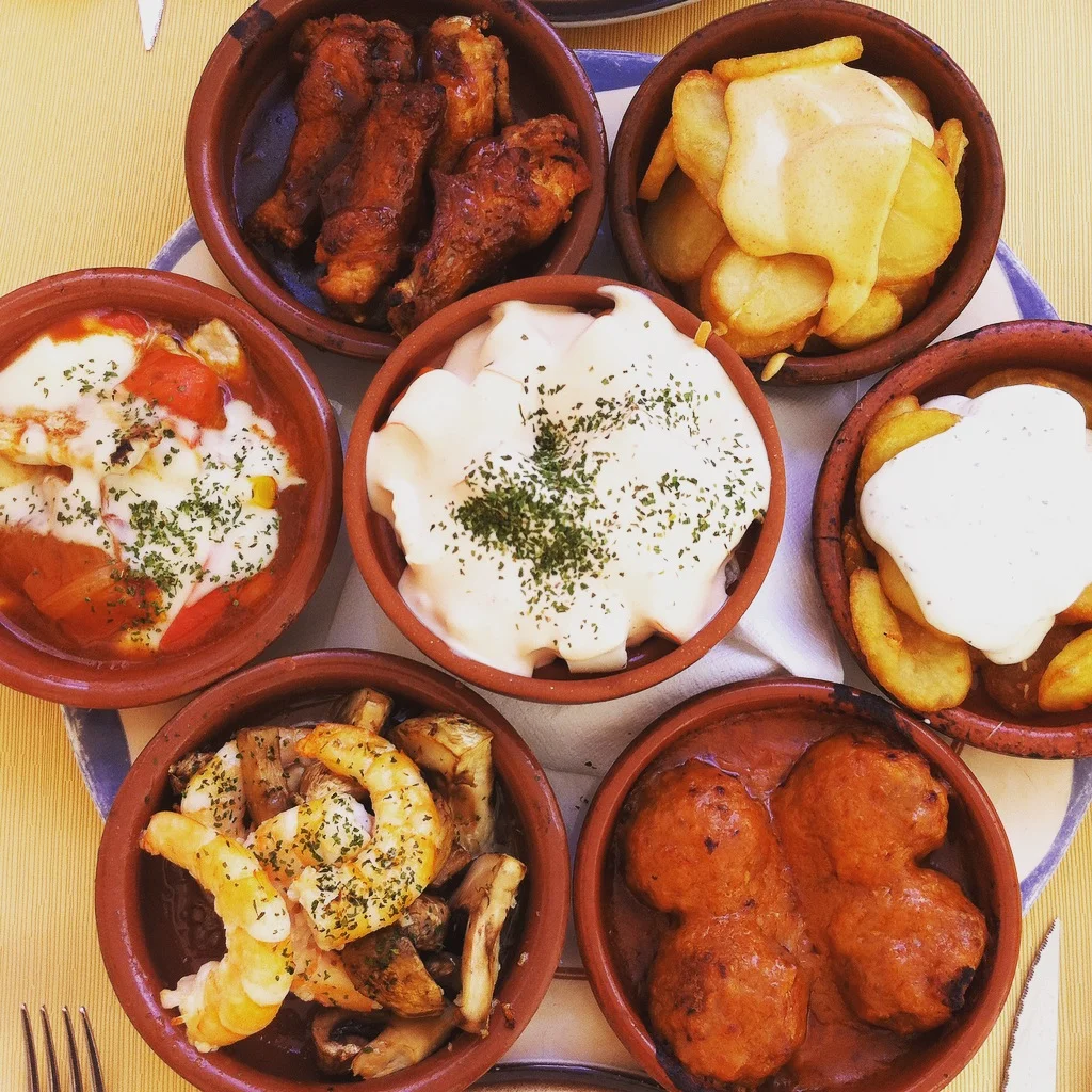 As this was my first techincal arrival in Spain, I had to find some tapas to fufill all my expectations. This was just a portion of the massive array that came to my table when I asked for the local flavors. Any town you visit in the area will have 