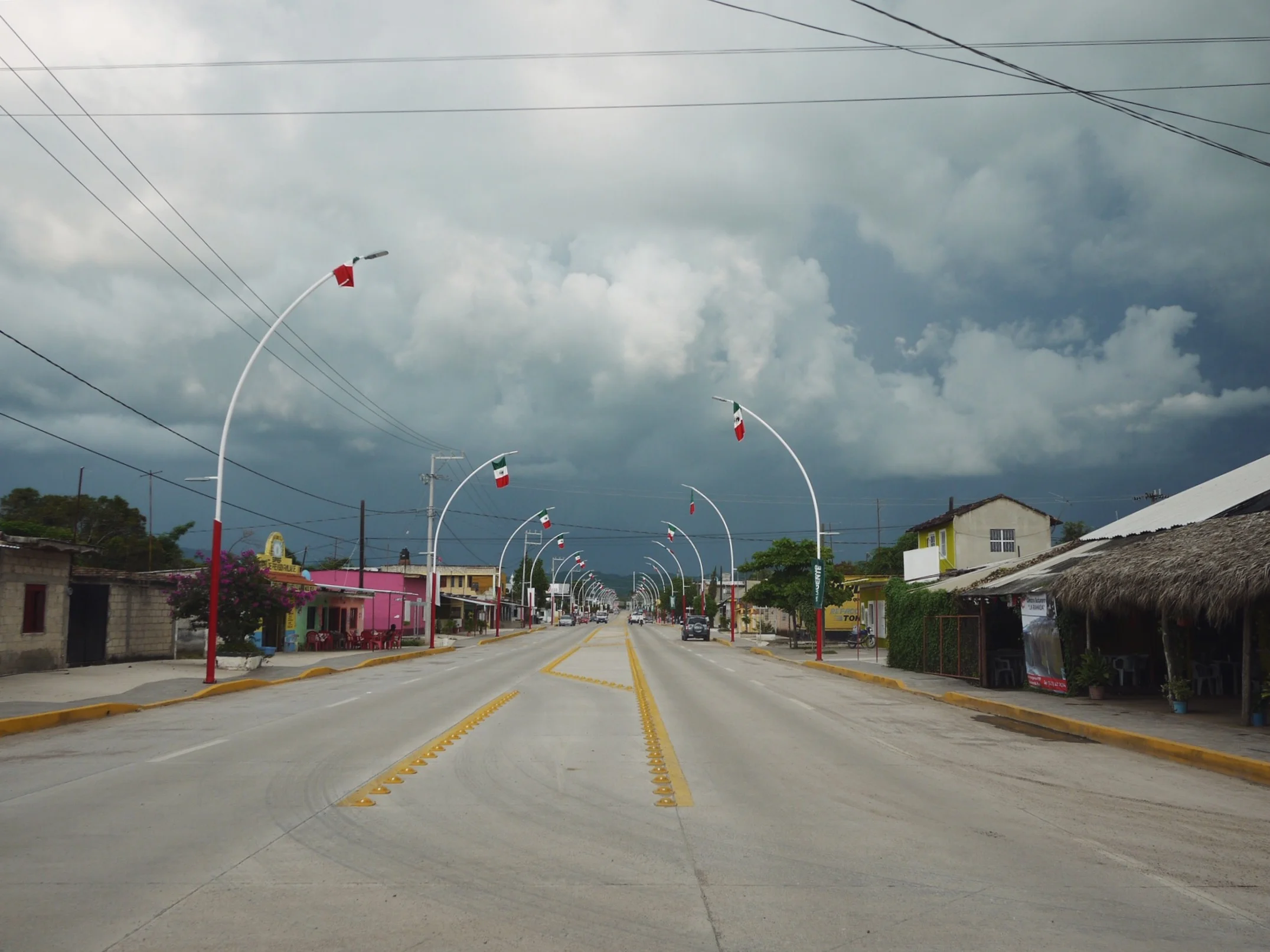 A few hours before the most exciting thunder/lightning storm of the trip (so far.)