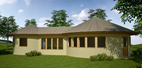 Copy of Earthbag Round House 2BR Concept
