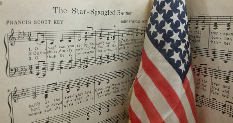 The 42-foot long garrison flag from Fort McHenry helped to inspire Francis Scott Key to write the poem that would later become our nation's anthem.