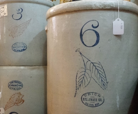 Currently, the oldest Red Wing piece in Past and Present Home Gallery is this 6 gallon crock dating around the year 1905!