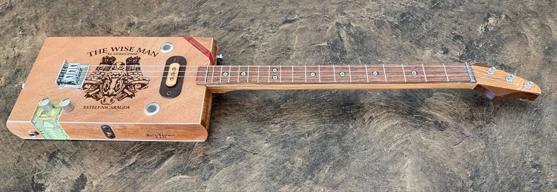 Electric Guitar from box for cigars