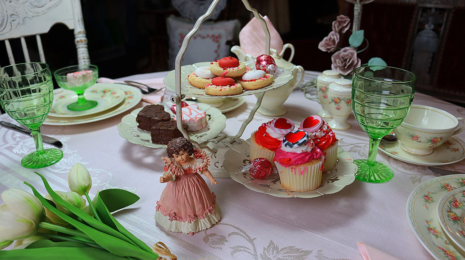 A Sophisticated Tea Party Table for Two