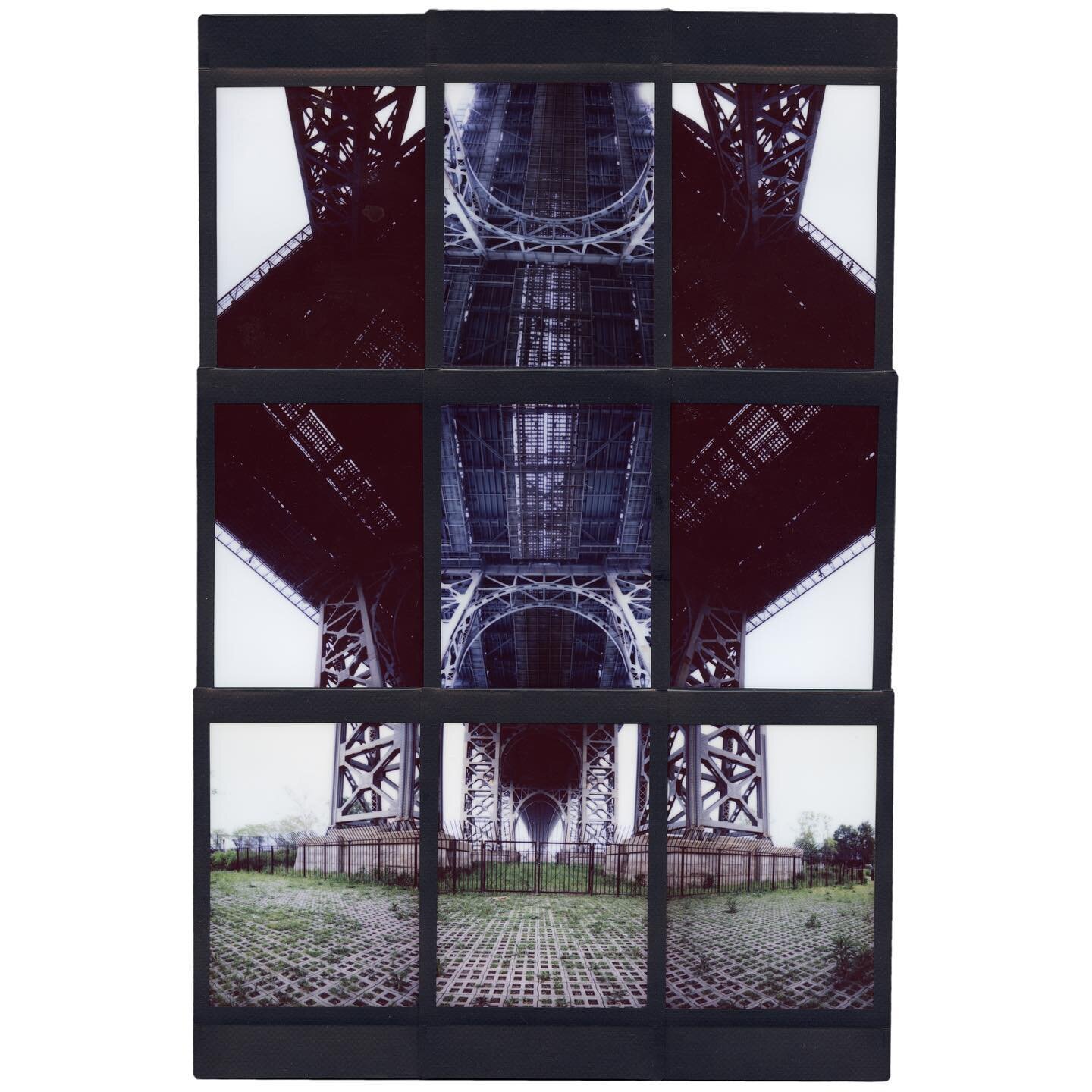 Instant film collage of the Williamsburg Bridge
&bull;
This was shot handheld with an instax mini 90. The exposure isn&rsquo;t perfect but I like the lines. 

#williamsburg #williamsburgbridge #instantfilm #instax #instaxmini90 #collage #nyc #newyork