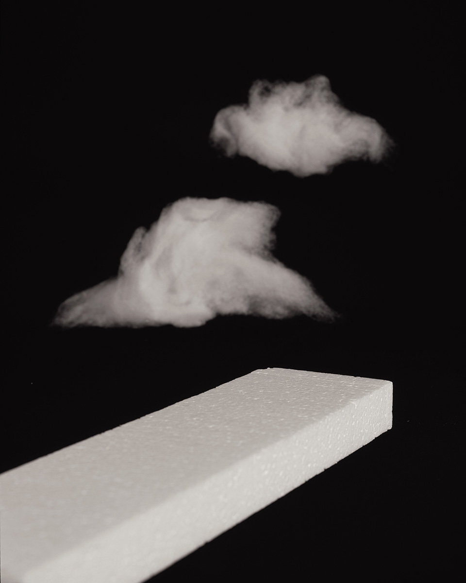  [Styrofoam] and {Clouds},&nbsp;C-Print, 35 x 28 inches, 2015    