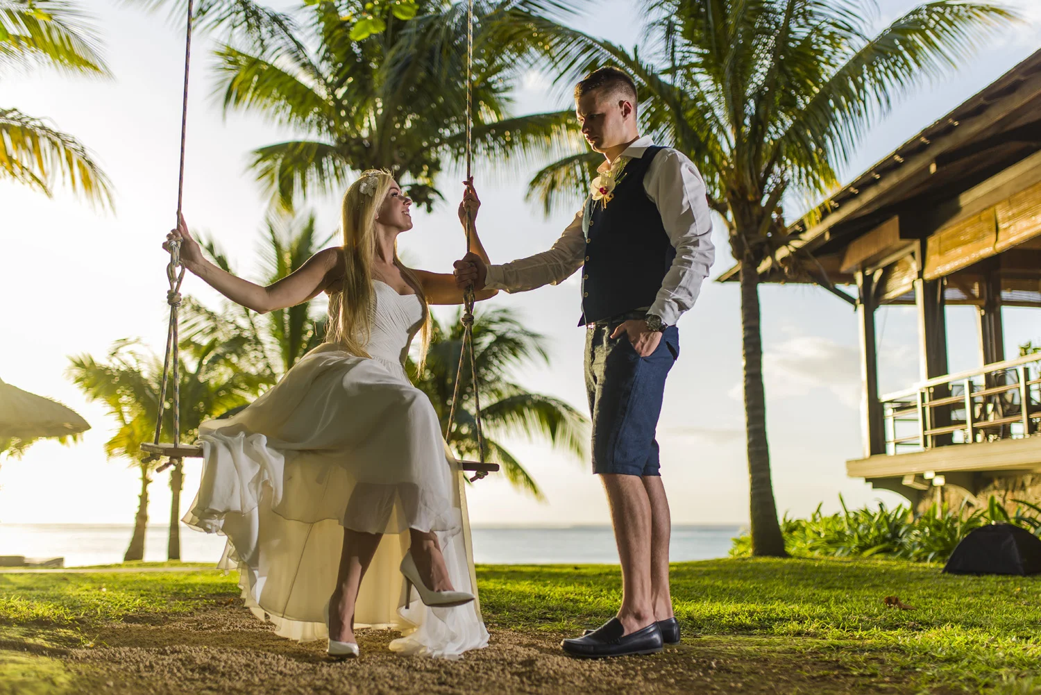 Gabija and Audrius at Lux Le Morne