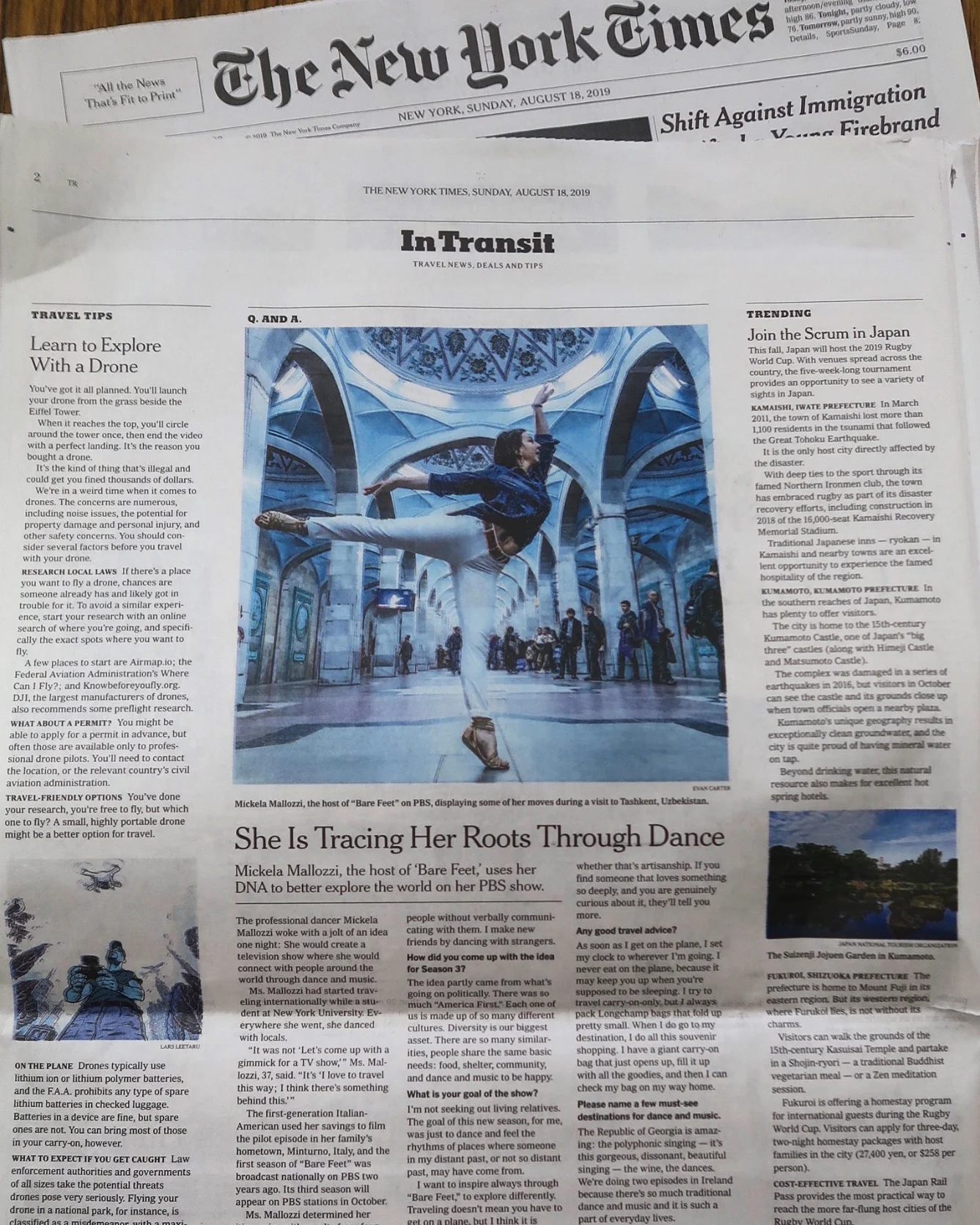 Mickela in The New York Times