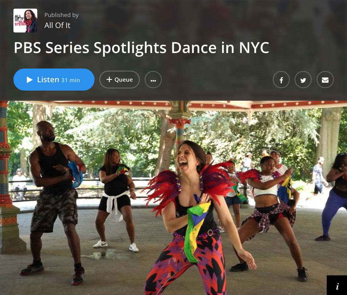 Mickela on WNYC Radio