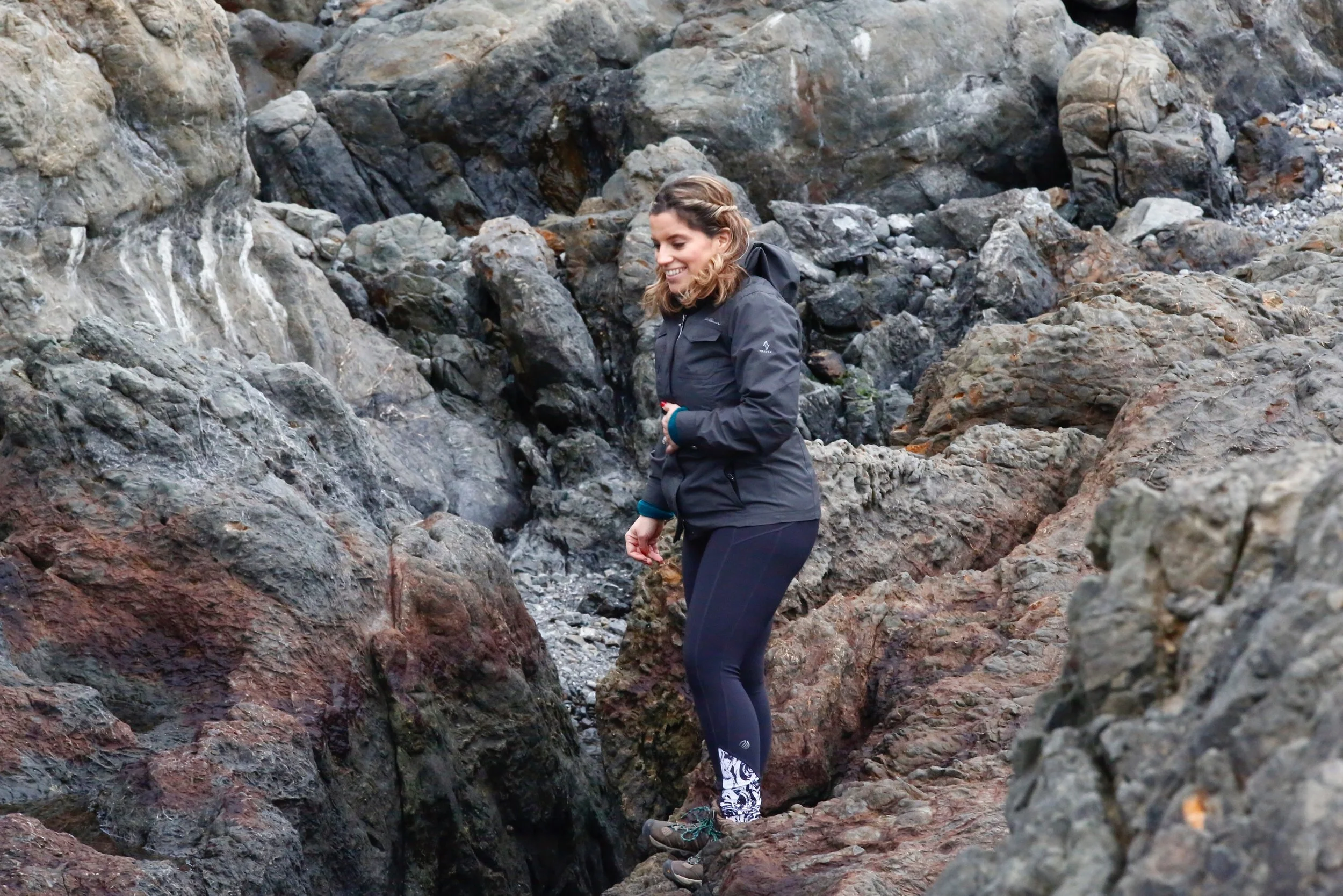 Me, exploring the sea cliffs. 