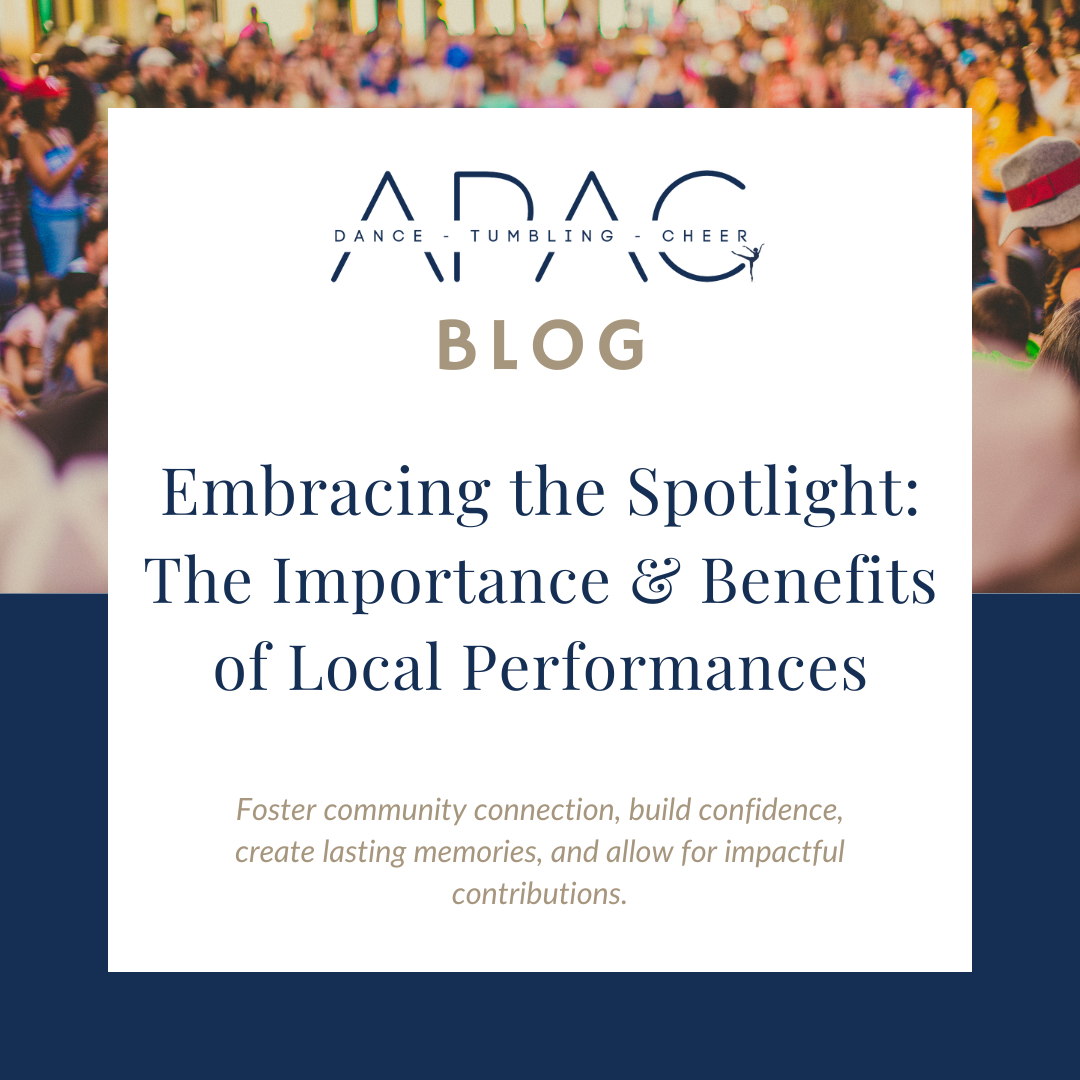 Embracing the Spotlight: The Importance and Benefits of Local Dance Performances