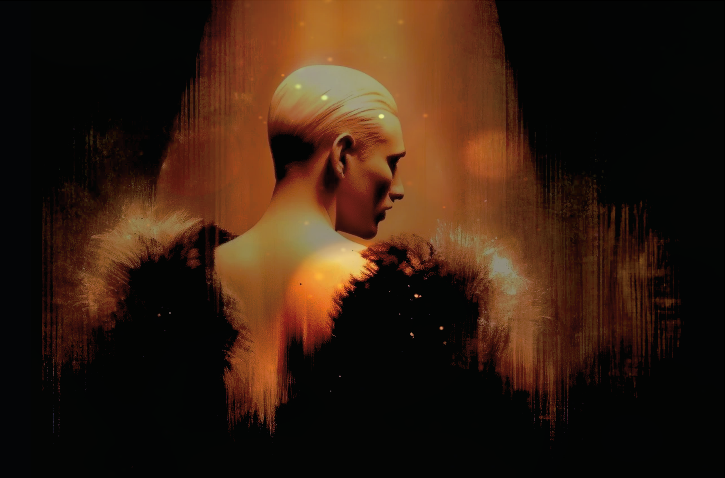 Original logo design for Cabaret The Musical created by Creativesphere, featuring gold illuminated typography used as the primary branding for the theatre production.