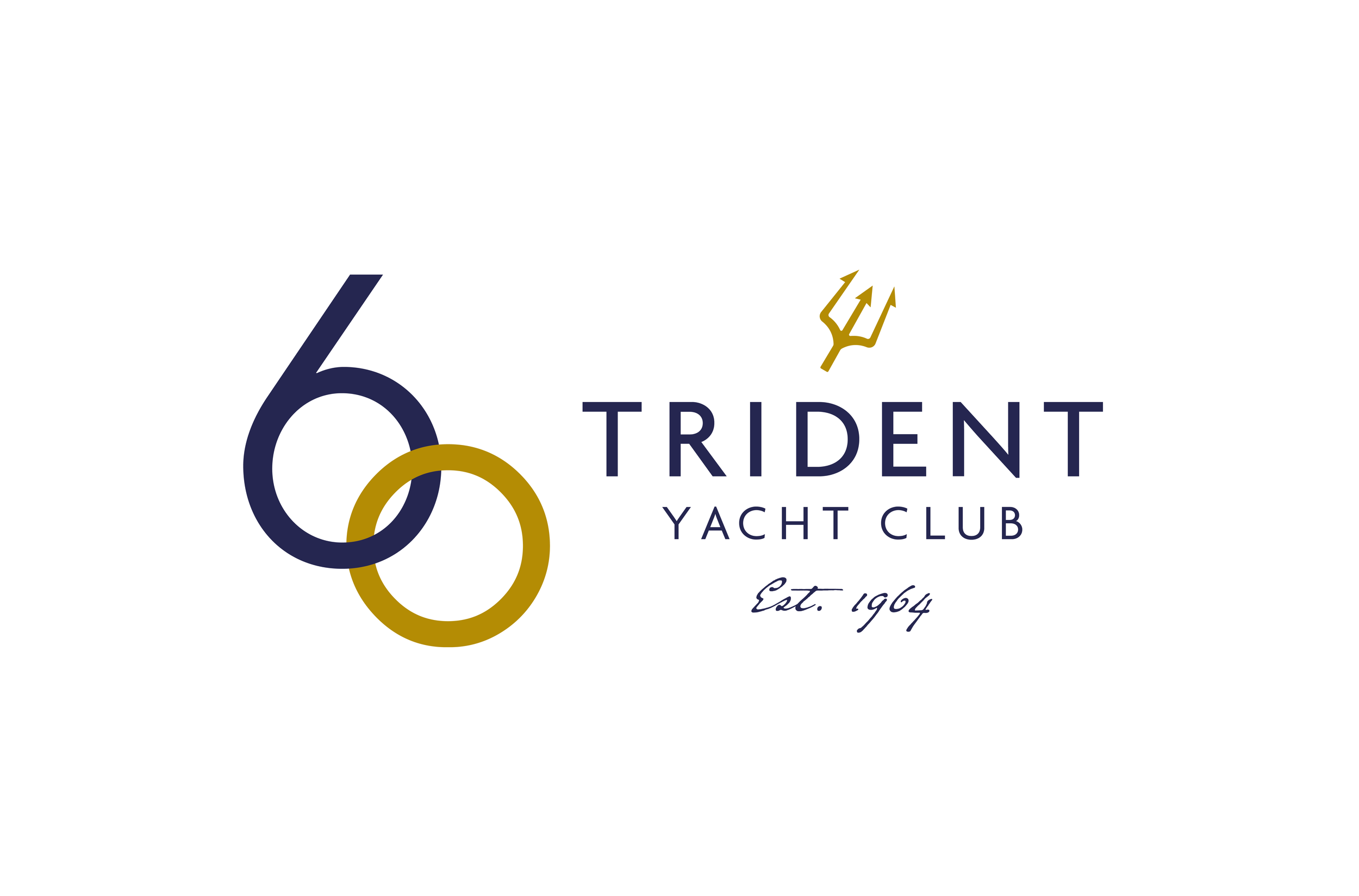 Original logo design for Trident Yacht Club created by Creativesphere graphic design studio