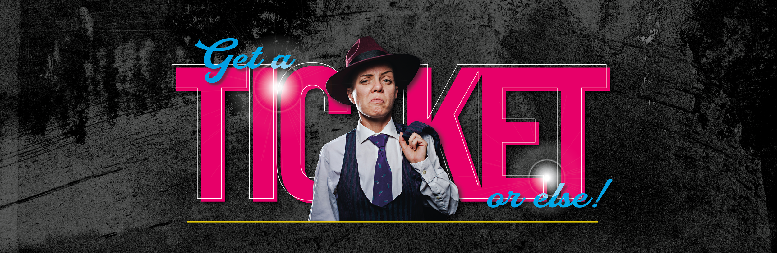 Original logo, theatre marketing, and graphic design created by Creativesphere for the musical Guys and Dolls.