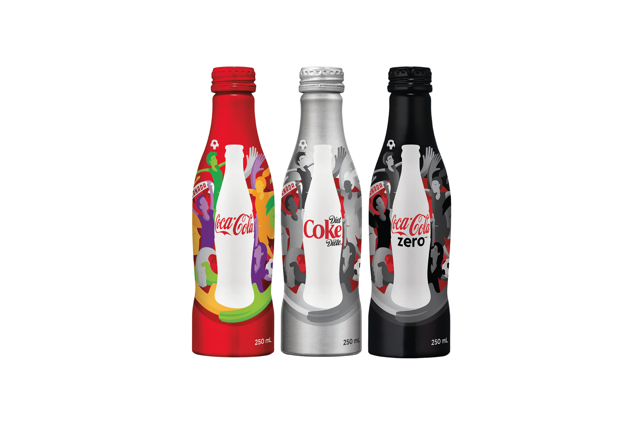 Creative direction and package design for a FIFA Coca-Cola campaign by Creativesphere graphic design studio