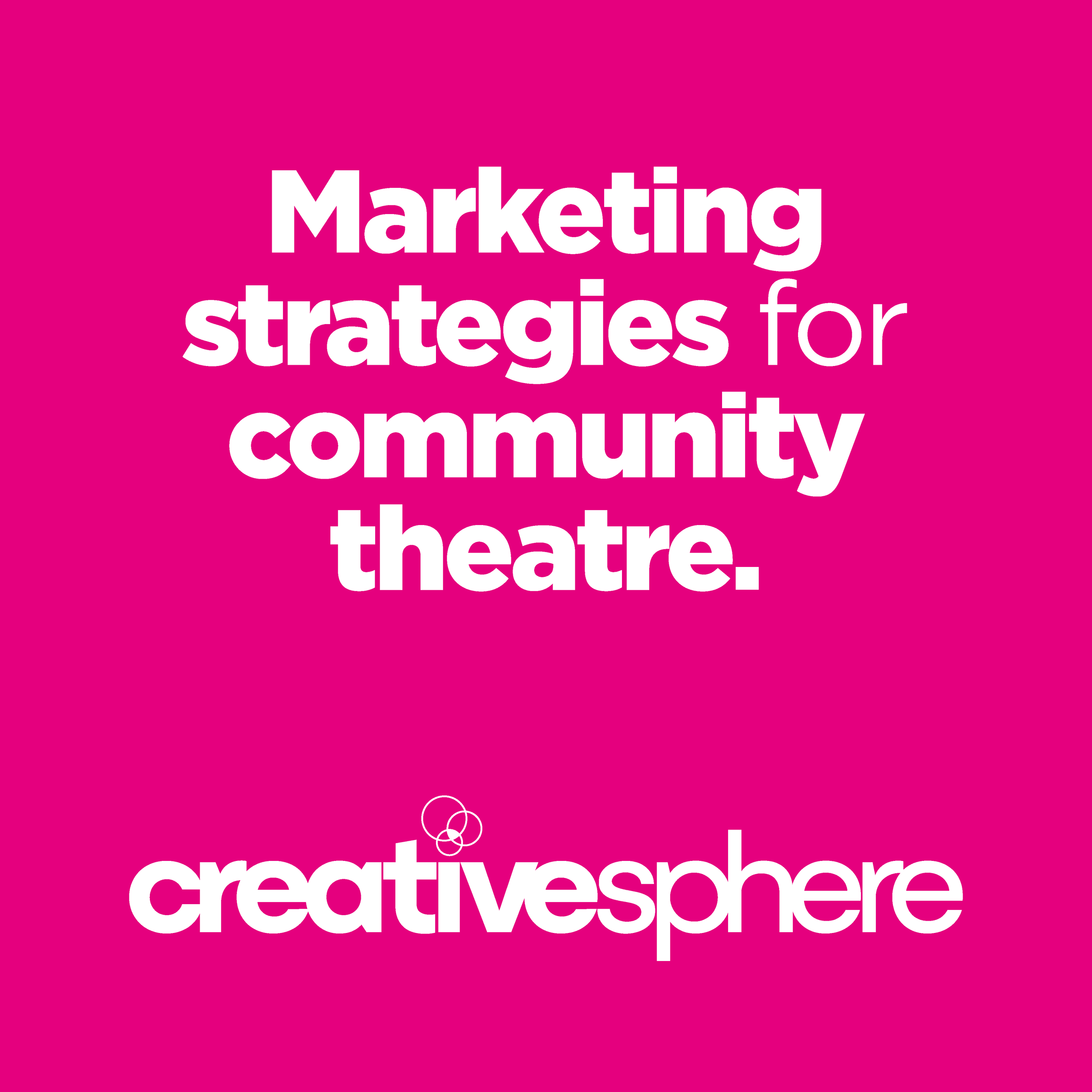 Community theatre marketing example showing promotional materials and visual branding for a live theatre production.