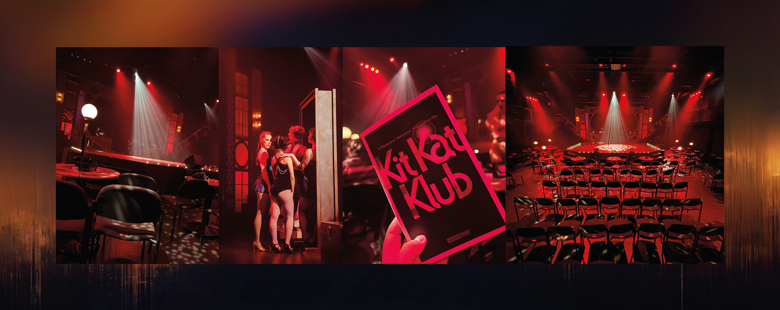 Graphic design and theatre marketing for Cabaret by Creativesphere for Kitchener-Waterloo Musical Productions.