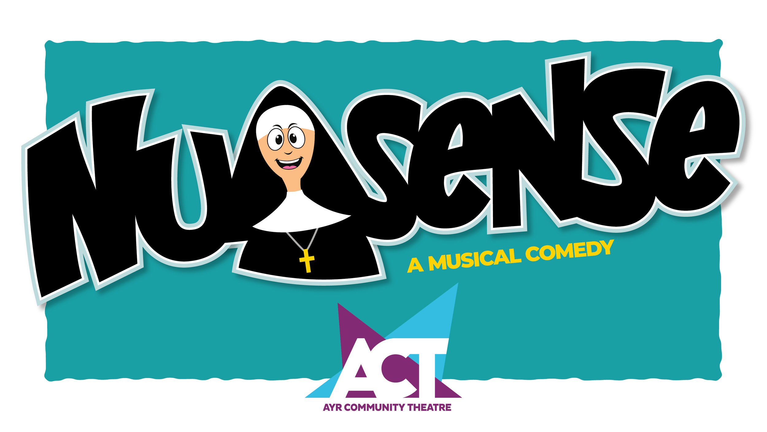 Graphic design and theatre marketing for Nunsense by Creativesphere.