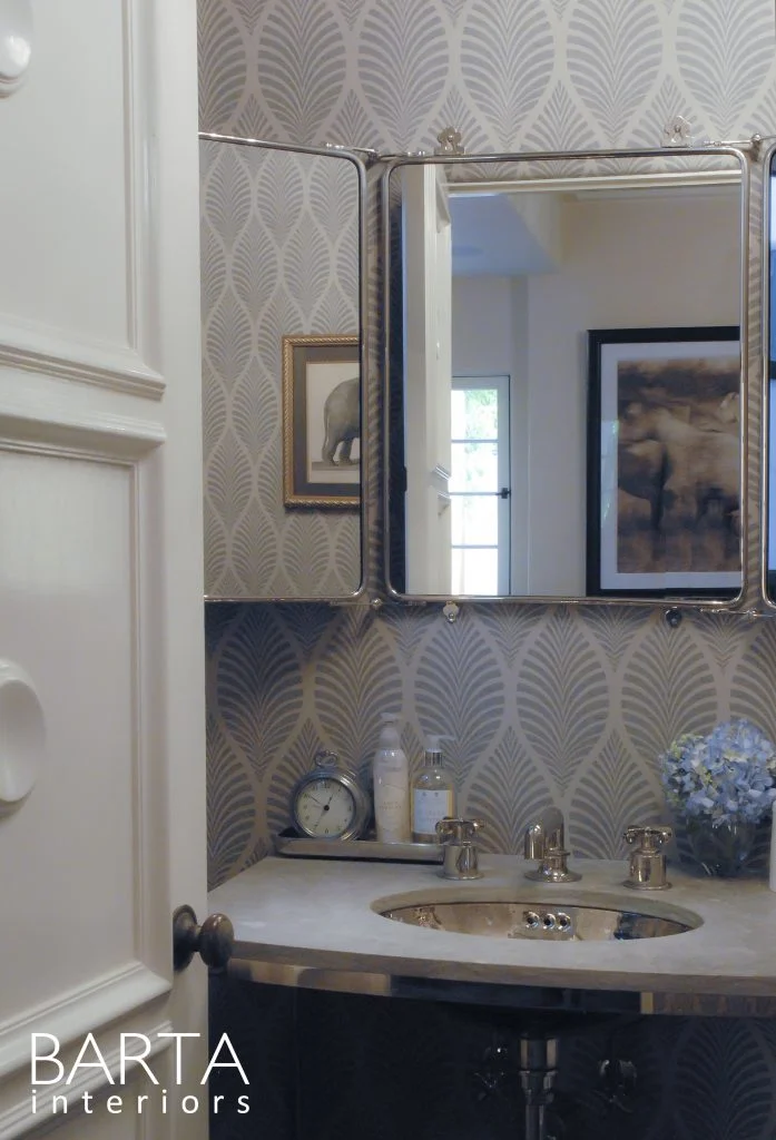 BARTA INTERIORS - SPANISH RENOVATION - POWDER ROOM