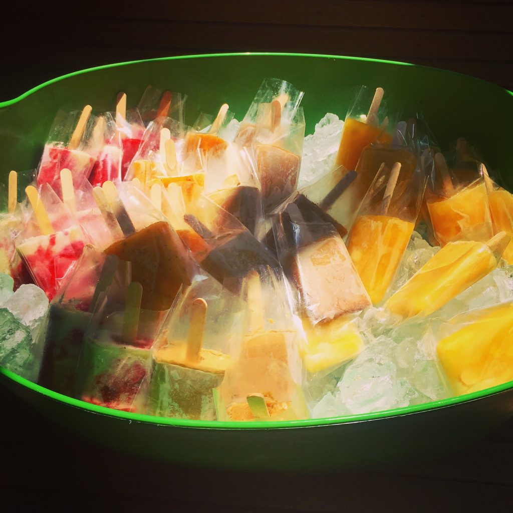 Bucket of paletas I ordered for the party! These were a hit!