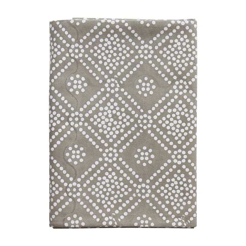 Walter G. Bandol Mushroom Colored Cotton Tablecloth