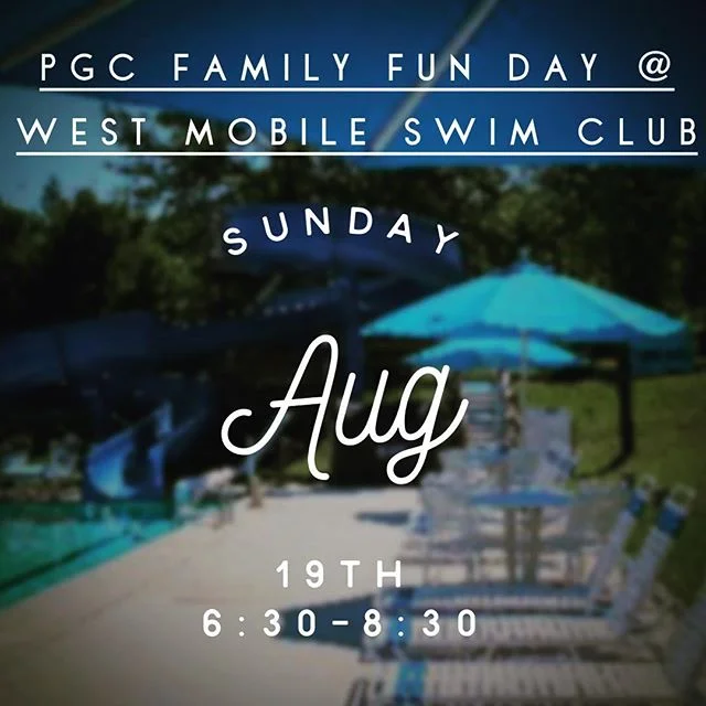 PGC Family Fun Day August 19th 6:30-8:30