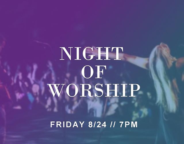 This Friday at 7pm we have an upcoming Night of Worship! We&rsquo;re expecting some great things as we enjoy the Father&rsquo;s presence together. Hope to see you there! 😁 // #puregracechurch #worshipnight