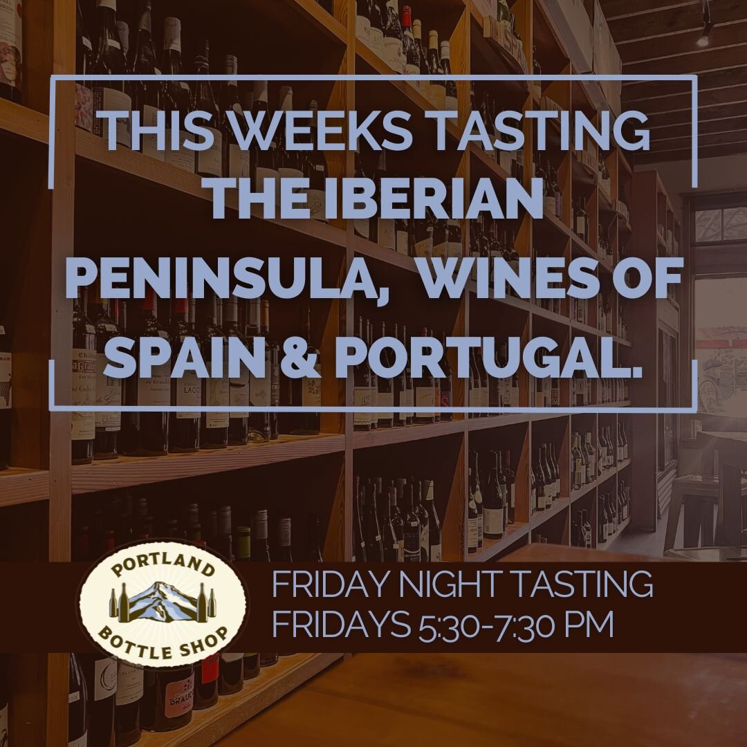 This Friday, @mitchell_wine_group is joining us on a tasting adventure through the region of the Iberian Peninsula, exploring the wines of Spain and Portugal. 

See you 5:30-7:30 pm on Friday, March 29, for a great Friday Night Tasting!