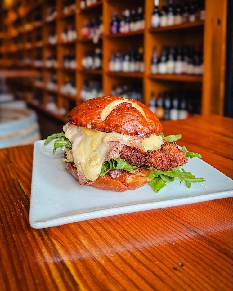 The new weekly special is here, and you don&rsquo;t want to miss this one.

The Pork Schnitzel Sandwich &mdash; crispy pork cutlet, ham, Swiss, dressed arugula, and dijonase on a pretzel bun.

The current soups are also 🔥
 - Loaded Baked Potato garn